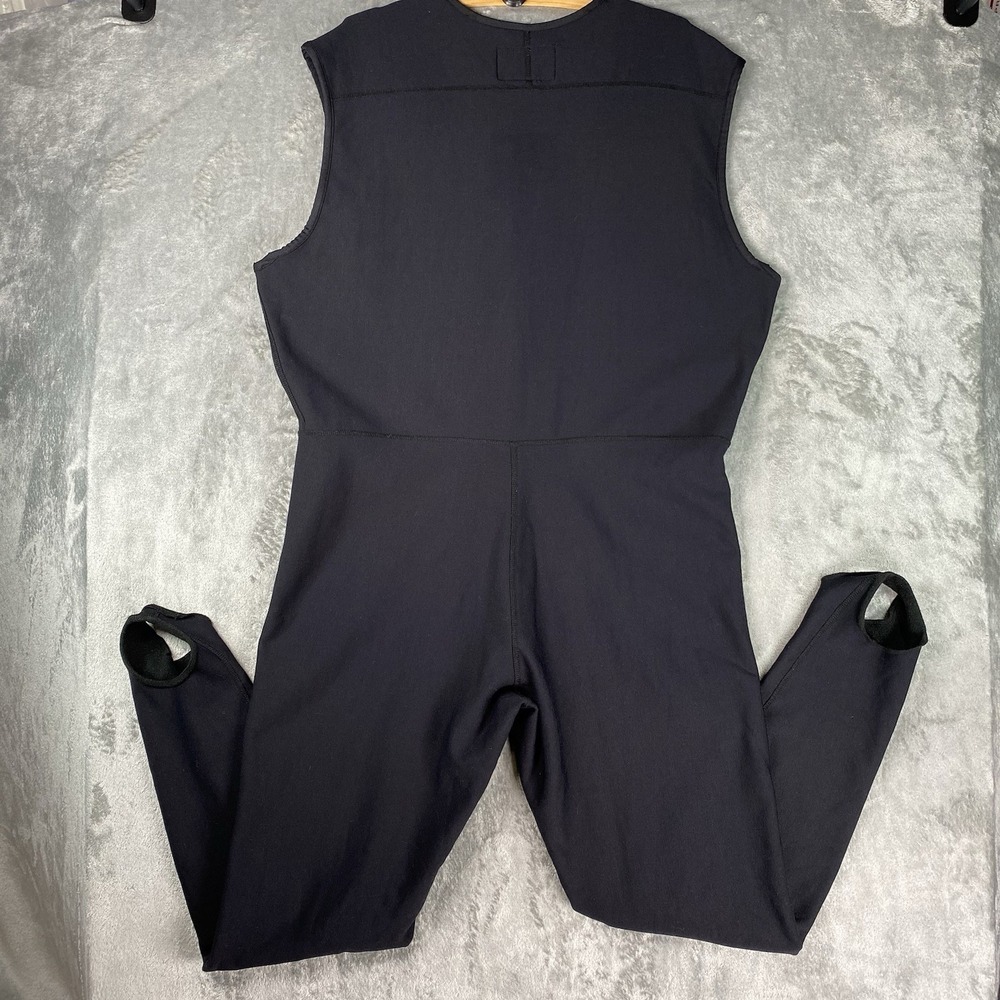 SIMMS Bibs Mens Sz XL Black Fleece Midlayer Fly Fishing Under Wader Base Stirrup - Picture 11 of 16